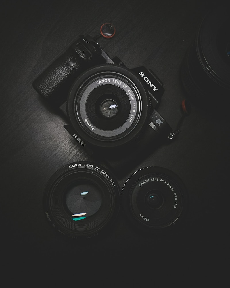 Content creator with camera